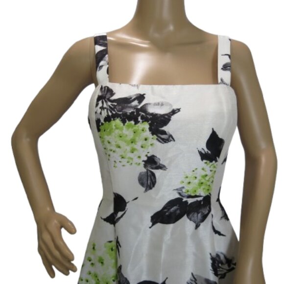 Laura Petites Floral Dress with Lime Green Bolero - Picture 5 of 9